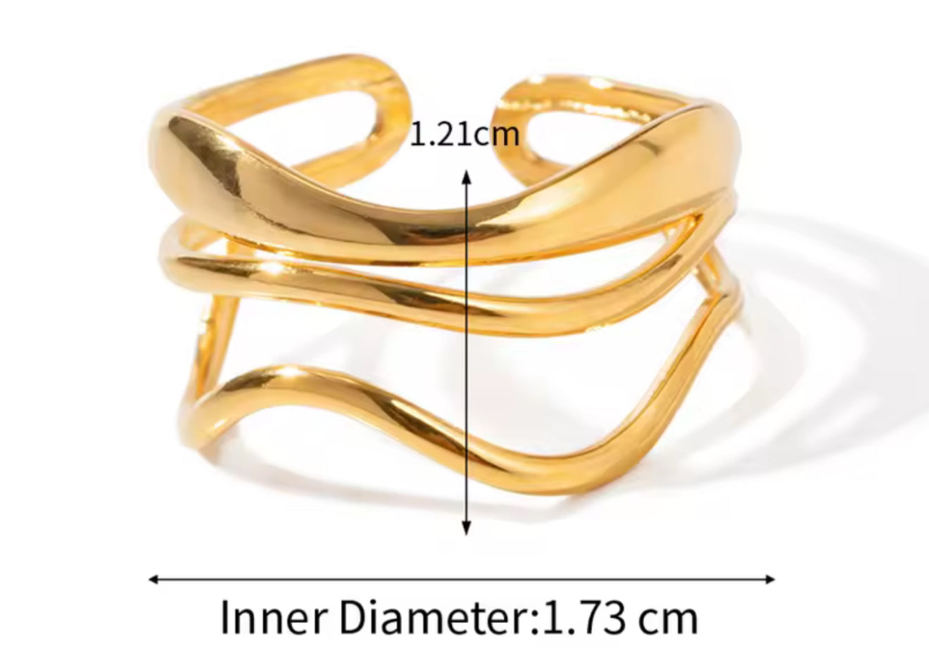 Anillo - PREMIUM | ✨Chapado en oro PVD 18K | 💦 Waterproof