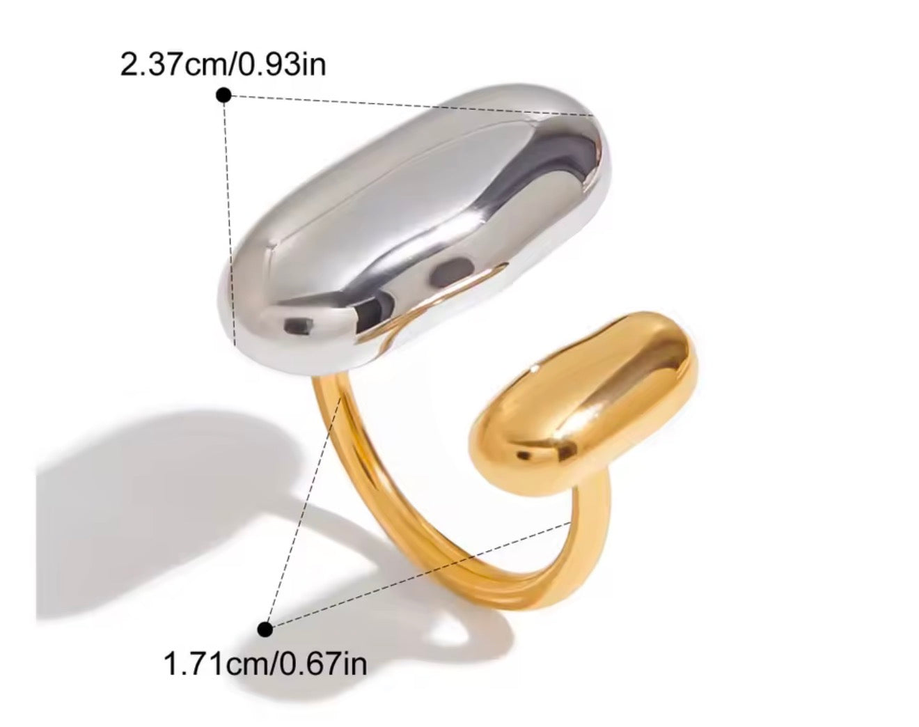 Anillo - PREMIUM | ✨Chapado en oro PVD 18K | 💦 Waterproof