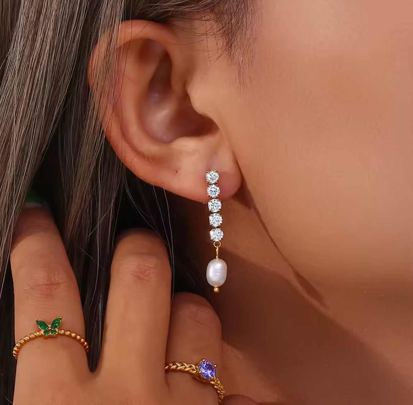 Aretes - PREMIUM | ✨Chapado en oro PVD 18K | 💦 Waterproof