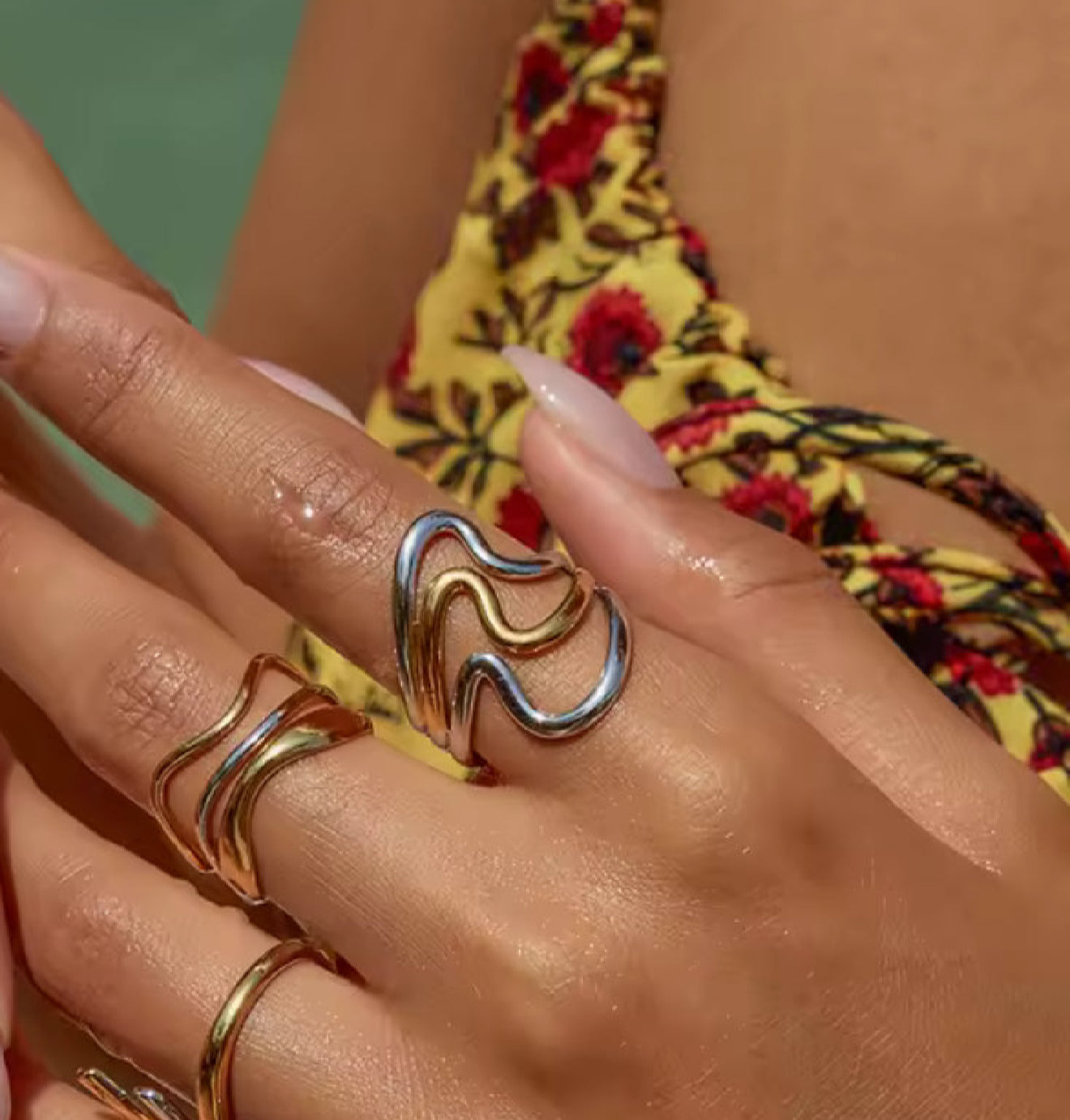 Anillo - PREMIUM | ✨Chapado en oro PVD 18K | 💦 Waterproof