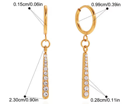 Aretes - PREMIUM | ✨Chapado en oro PVD 18K | 💦 Waterproof