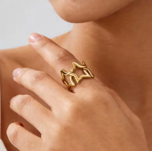 Anillo - PREMIUM | ✨Chapado en oro PVD 18K | 💦 Waterproof