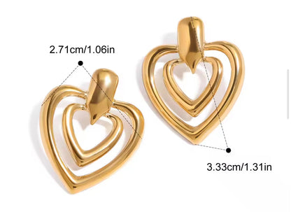 Aretes - PREMIUM | ✨Chapado en oro PVD 18K | 💦 Waterproof