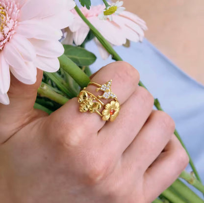 Anillo - PREMIUM | ✨Chapado en oro PVD 18K | 💦 Waterproof