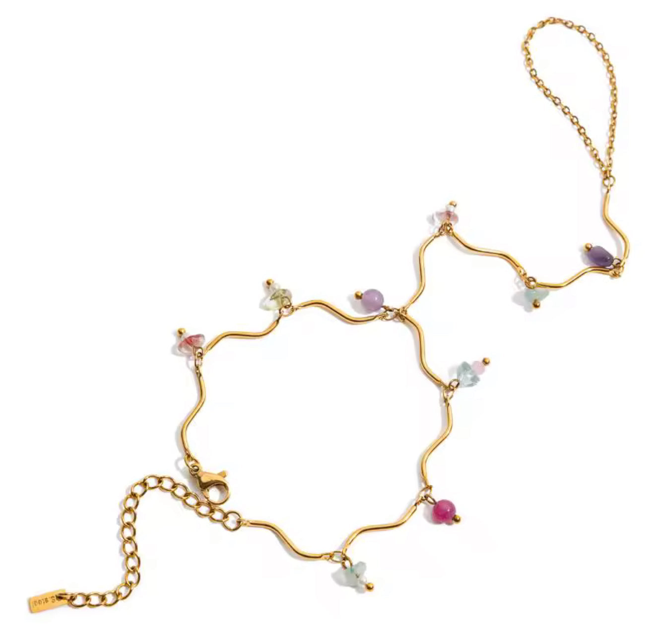 Pulsera con anillo - PREMIUM | ✨Chapado en oro PVD 18K | 💦 Waterproof