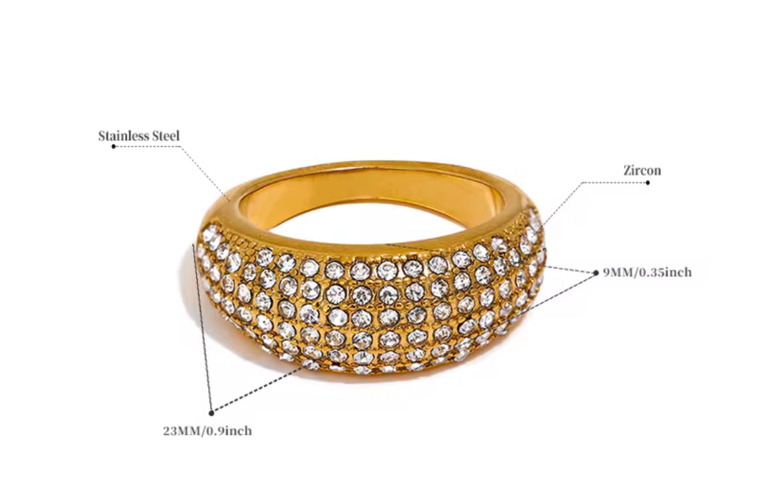 Anillo - PREMIUM | ✨Chapado en oro PVD 18K | 💦 Waterproof