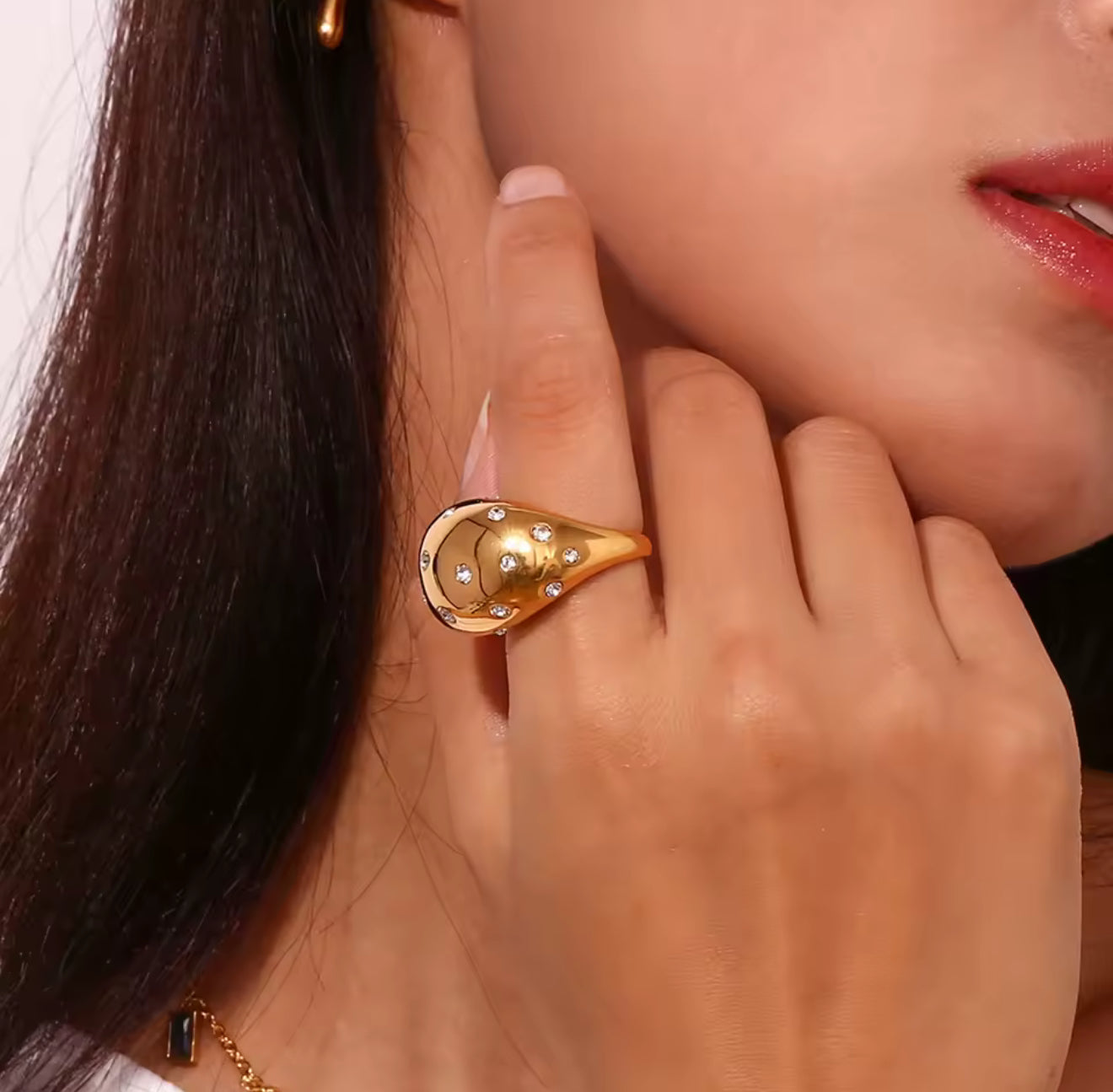 Anillo - PREMIUM | ✨Chapado en oro PVD 18K | 💦 Waterproof