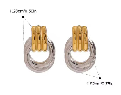 Aretes - PREMIUM | ✨Chapado en oro PVD 18K | 💦 Waterproof