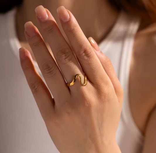 Anillo - PREMIUM | ✨Chapado en oro PVD 18K | 💦 Waterproof
