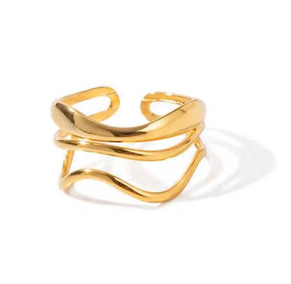 Anillo - PREMIUM | ✨Chapado en oro PVD 18K | 💦 Waterproof