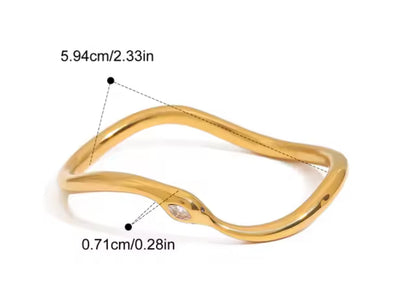 Brazalete - PREMIUM | ✨Chapado en oro PVD 18K | 💦 Waterproof