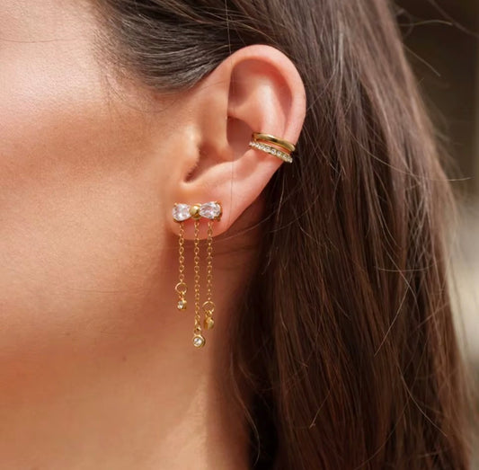 Earcuff - PREMIUM | ✨Chapado en oro PVD 18K | 💦 Waterproof