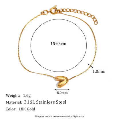 Pulsera Letra C - TOP | 🛡️Acero inoxidable