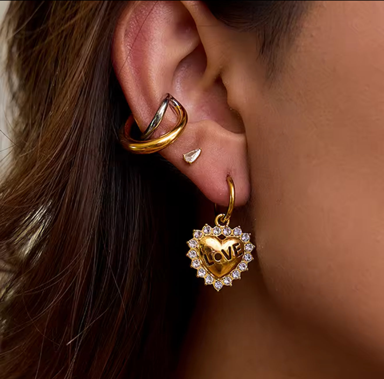 Aretes - PREMIUM | ✨Chapado en oro PVD 18K | 💦 Waterproof