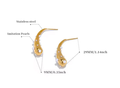 Aretes - PREMIUM | ✨Chapado en oro PVD 18K | 💦 Waterproof