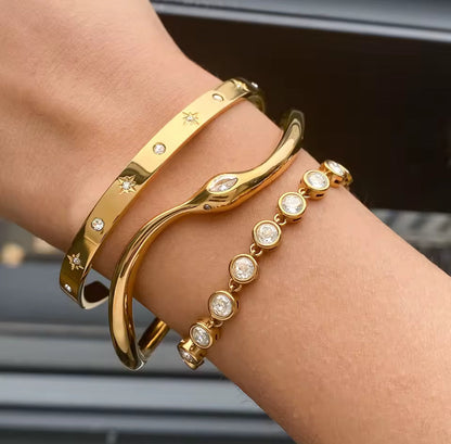 Brazalete - PREMIUM | ✨Chapado en oro PVD 18K | 💦 Waterproof