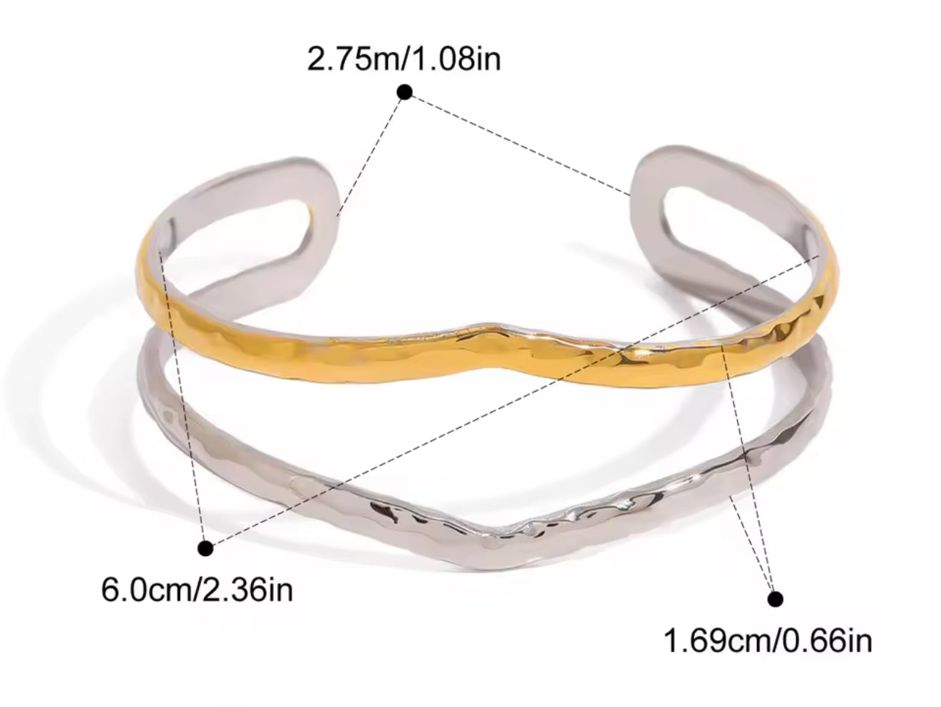 Brazalete - PREMIUM | ✨Chapado en oro PVD 18K | 💦 Waterproof