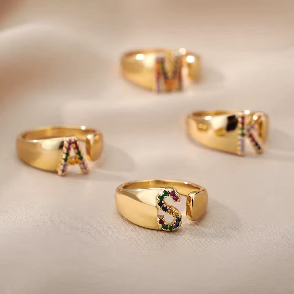 Anillo Letra P - TOP | 🛡️Acero inoxidable