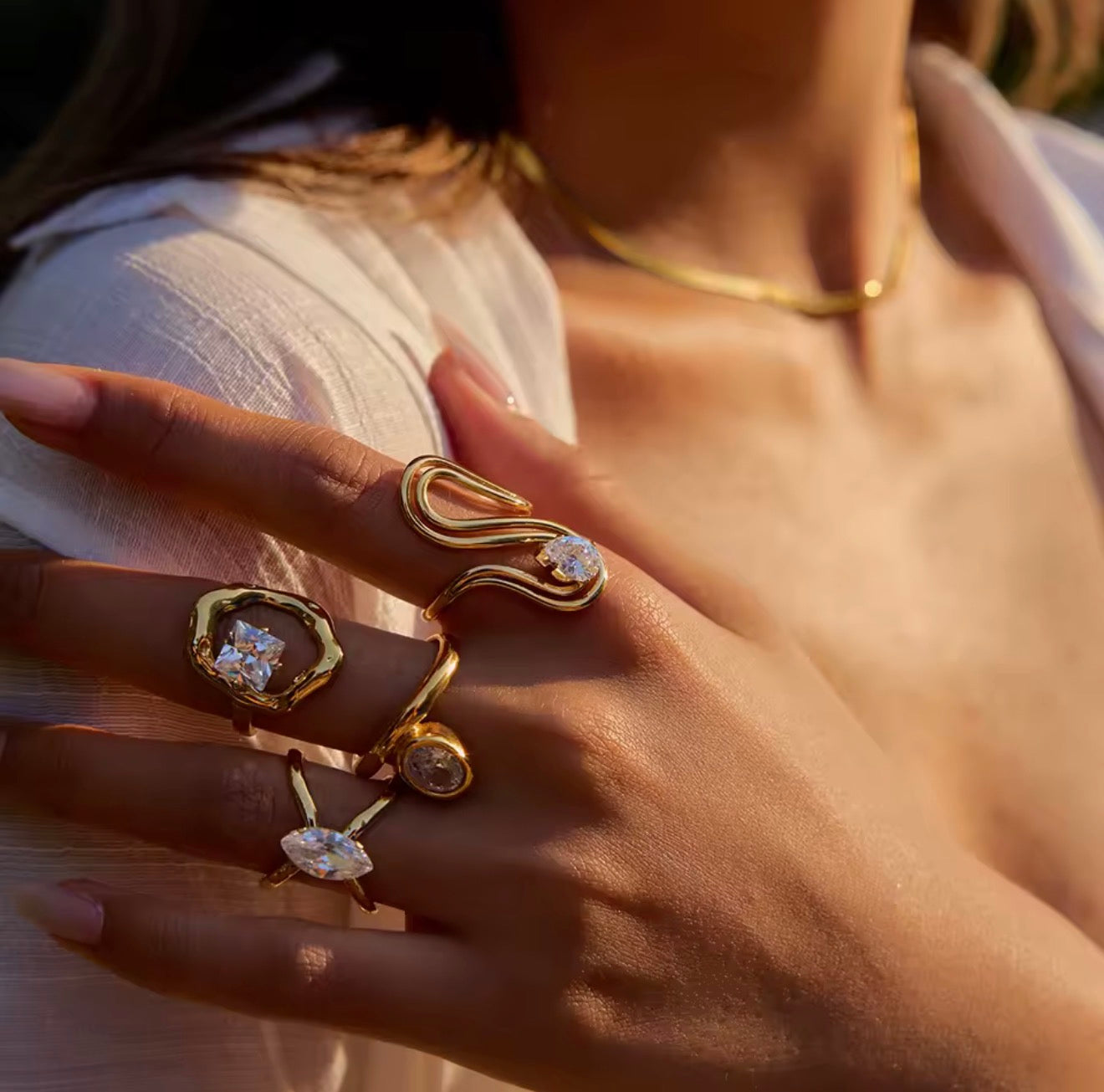 Anillo - PREMIUM | ✨Chapado en oro PVD 18K | 💦 Waterproof