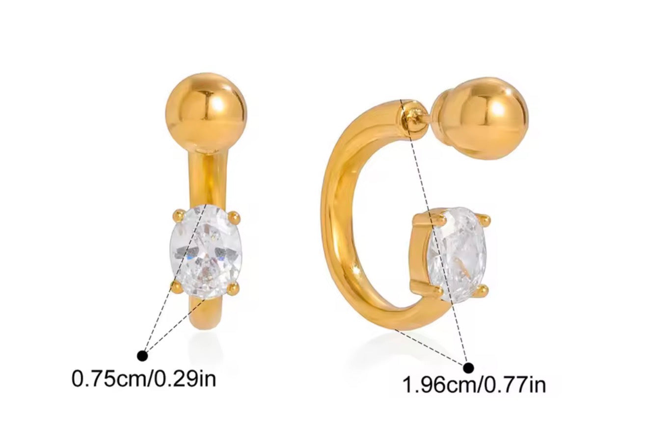 Aretes - PREMIUM | ✨Chapado en oro PVD 18K | 💦 Waterproof