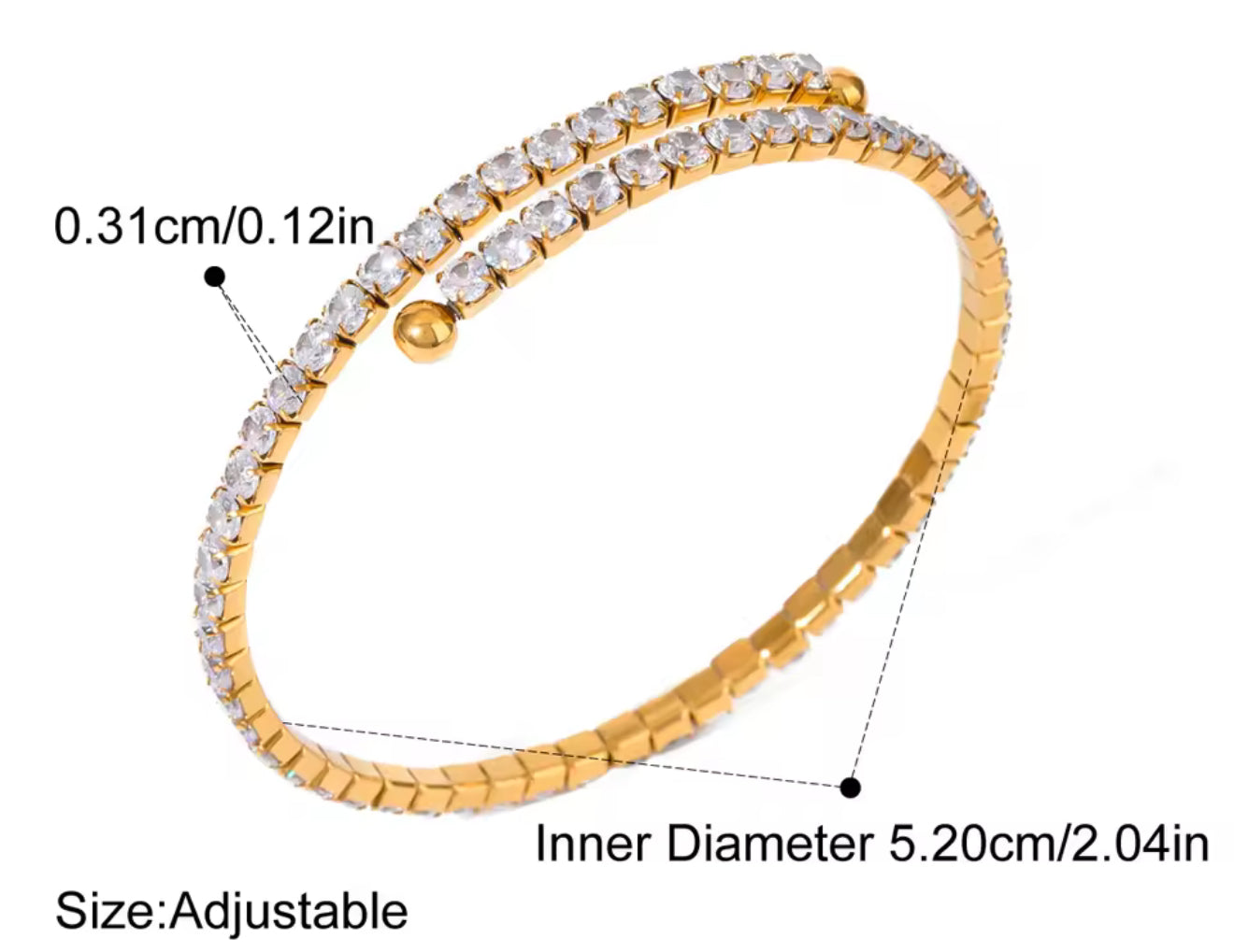 Pulsera - PREMIUM | ✨Chapado en oro PVD 18K | 💦 Waterproof