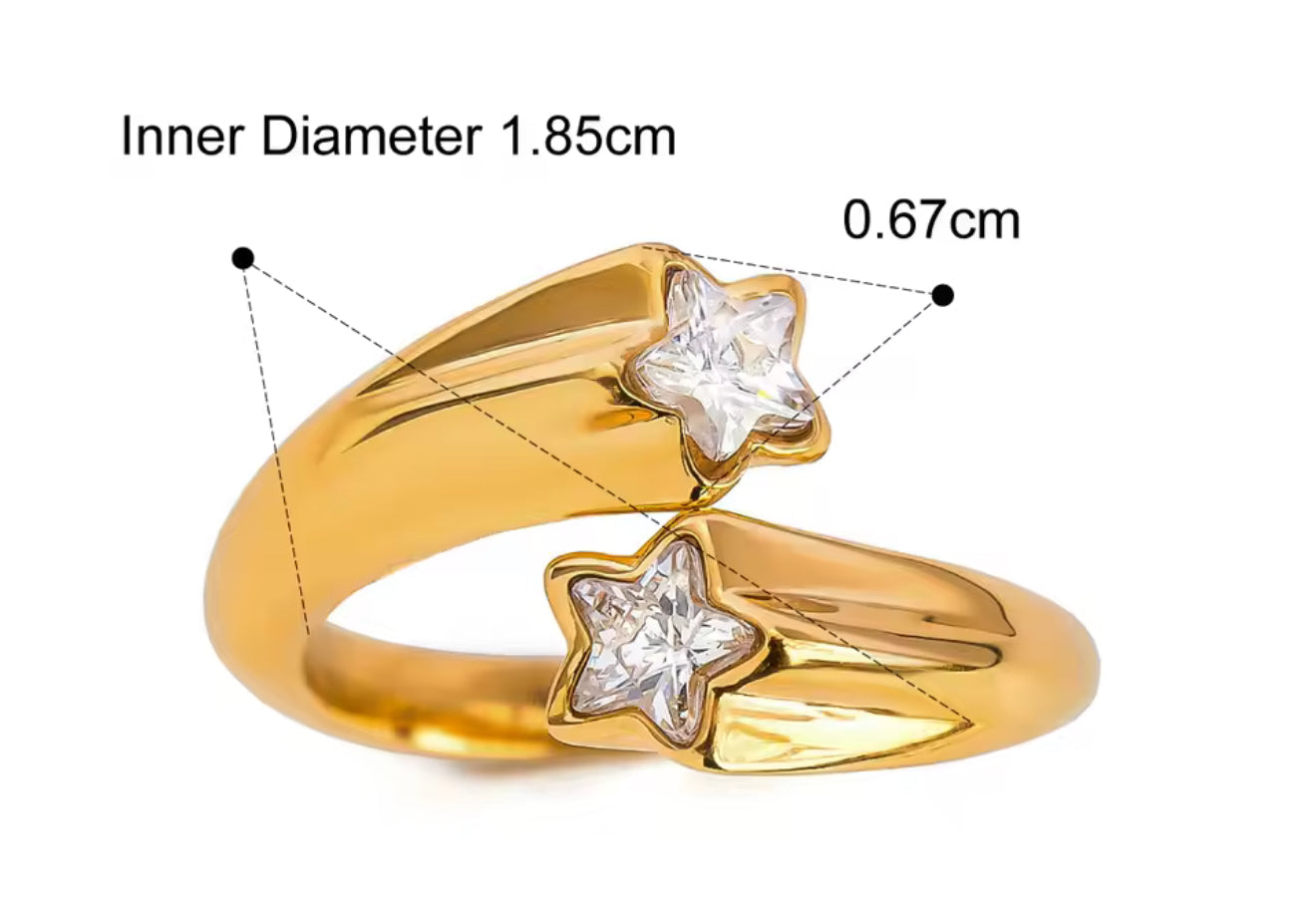 Anillo - PREMIUM | ✨Chapado en oro PVD 18K | 💦 Waterproof