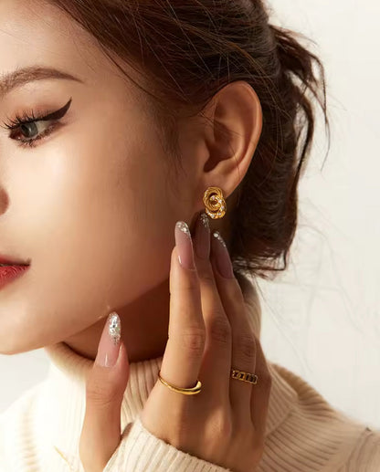 Aretes - PREMIUM | ✨Chapado en oro PVD 18K | 💦 Waterproof