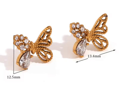 Aretes - PREMIUM | ✨Chapado en oro PVD 18K | 💦 Waterproof