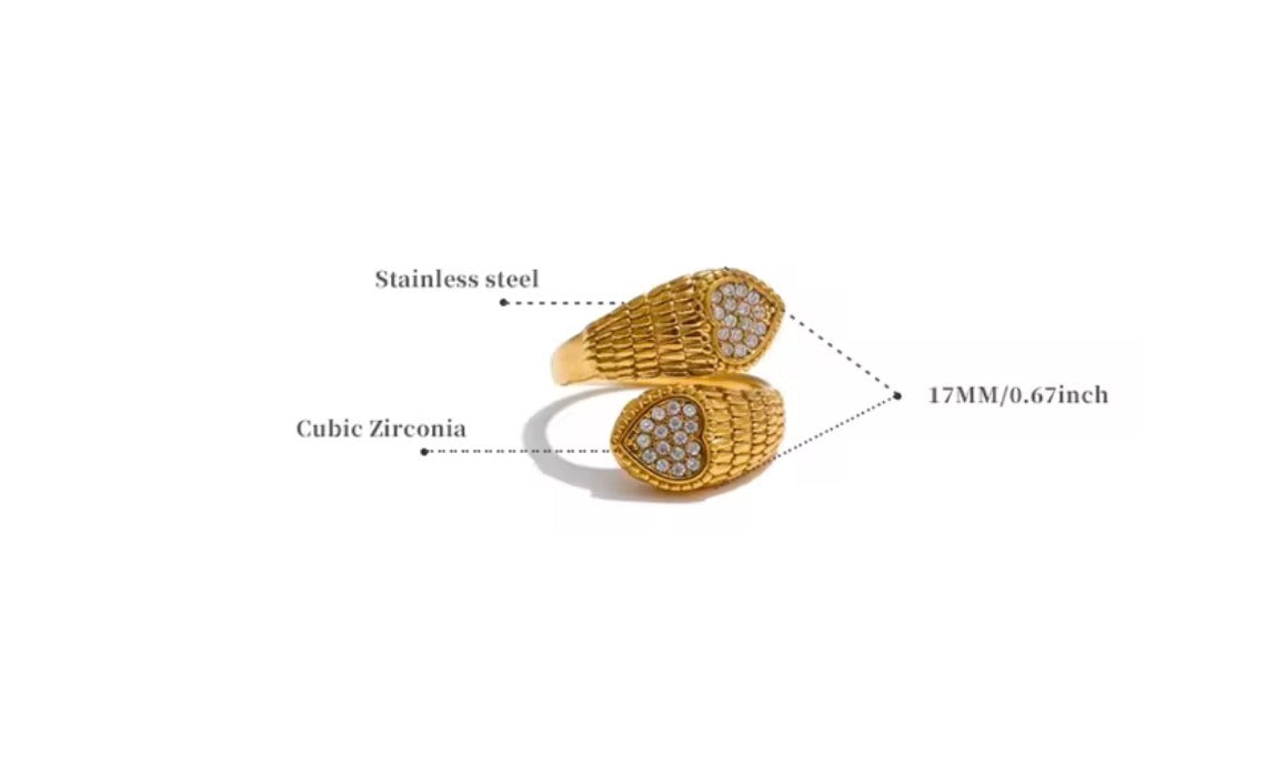 Anillo - PREMIUM | ✨Chapado en oro PVD 18K | 💦 Waterproof