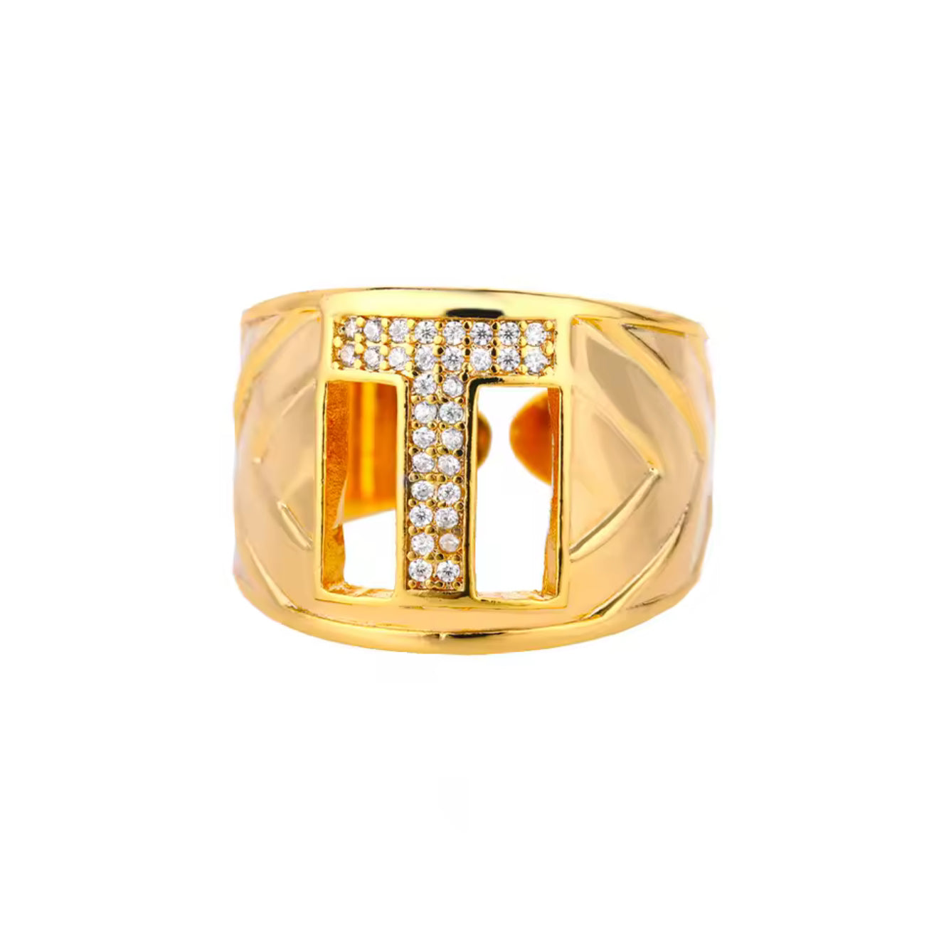 Anillo Letra - TOP | 🛡️Acero inoxidable