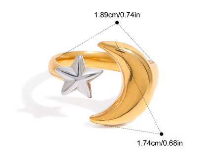 Anillo - PREMIUM | ✨Chapado en oro PVD 18K | 💦 Waterproof