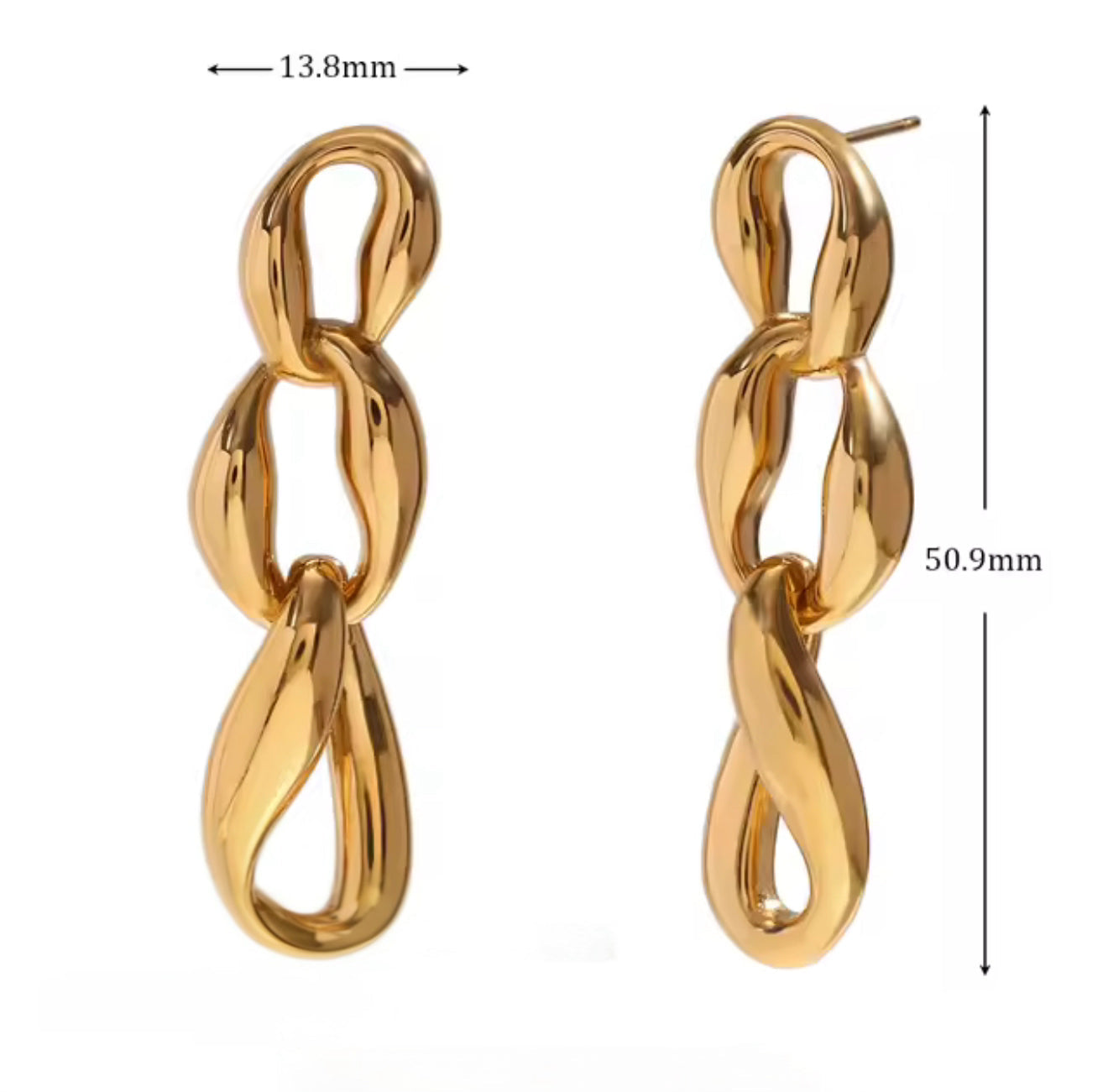 Aretes - PREMIUM | ✨Chapado en oro PVD 18K | 💦 Waterproof