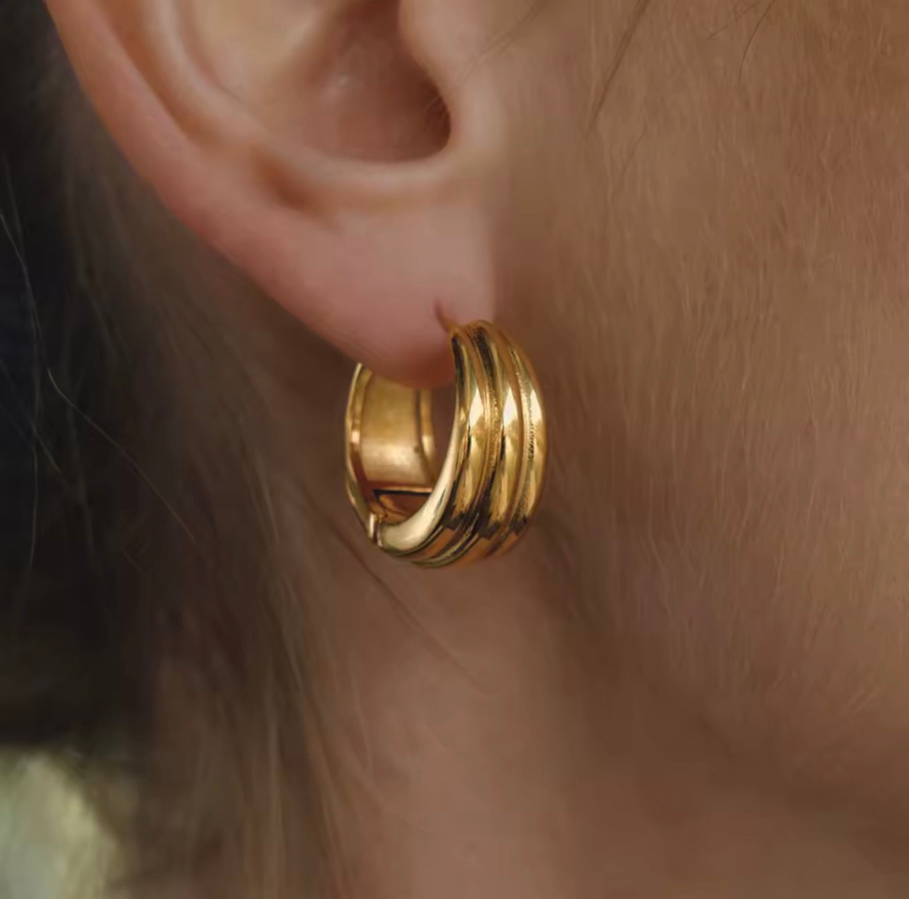 Aretes - PREMIUM | ✨Chapado en oro PVD 18K | 💦 Waterproof