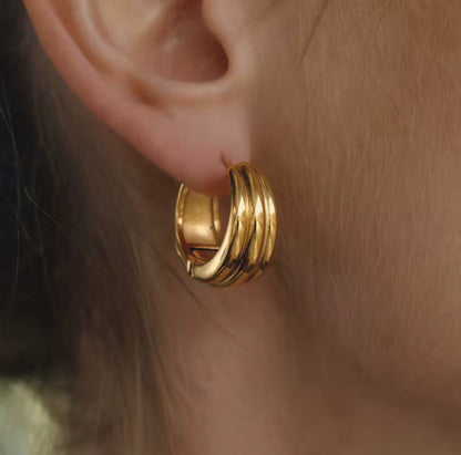 Aretes - PREMIUM | ✨Chapado en oro PVD 18K | 💦 Waterproof