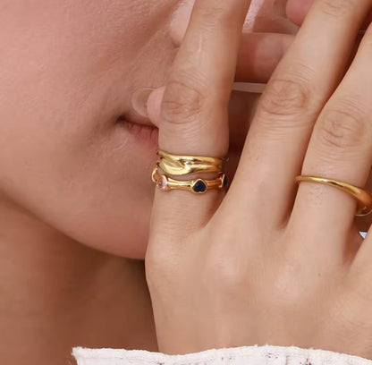 Anillo - PREMIUM | ✨Chapado en oro PVD 18K | 💦 Waterproof