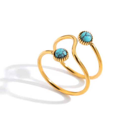 Anillo - PREMIUM | ✨Chapado en oro PVD 18K | 💦 Waterproof