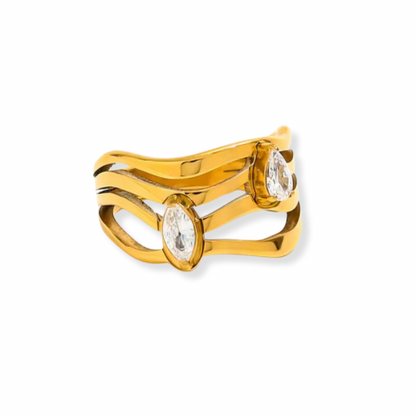 Anillo - PREMIUM | ✨Chapado en oro PVD 18K | 💦 Waterproof