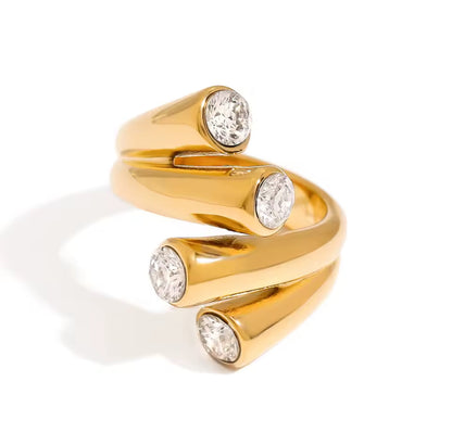 Anillo - PREMIUM | ✨Chapado en oro PVD 18K | 💦 Waterproof