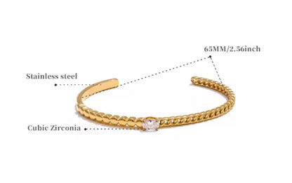 Brazalete - PREMIUM | ✨Chapado en oro PVD 18K | 💦 Waterproof