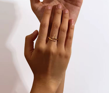 Anillo - PREMIUM | ✨Chapado en oro PVD 18K | 💦 Waterproof