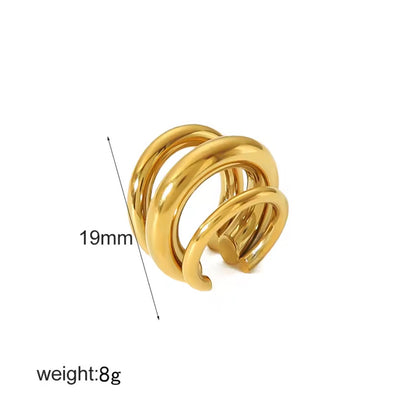 Ear cuff - PREMIUM | ✨Chapado en oro PVD 18K | 💦 Waterproof