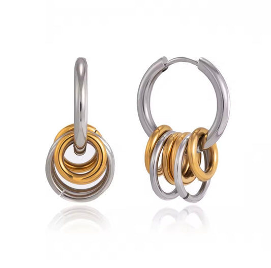 Aretes - PREMIUM | ✨Chapado en oro PVD 18K | 💦 Waterproof