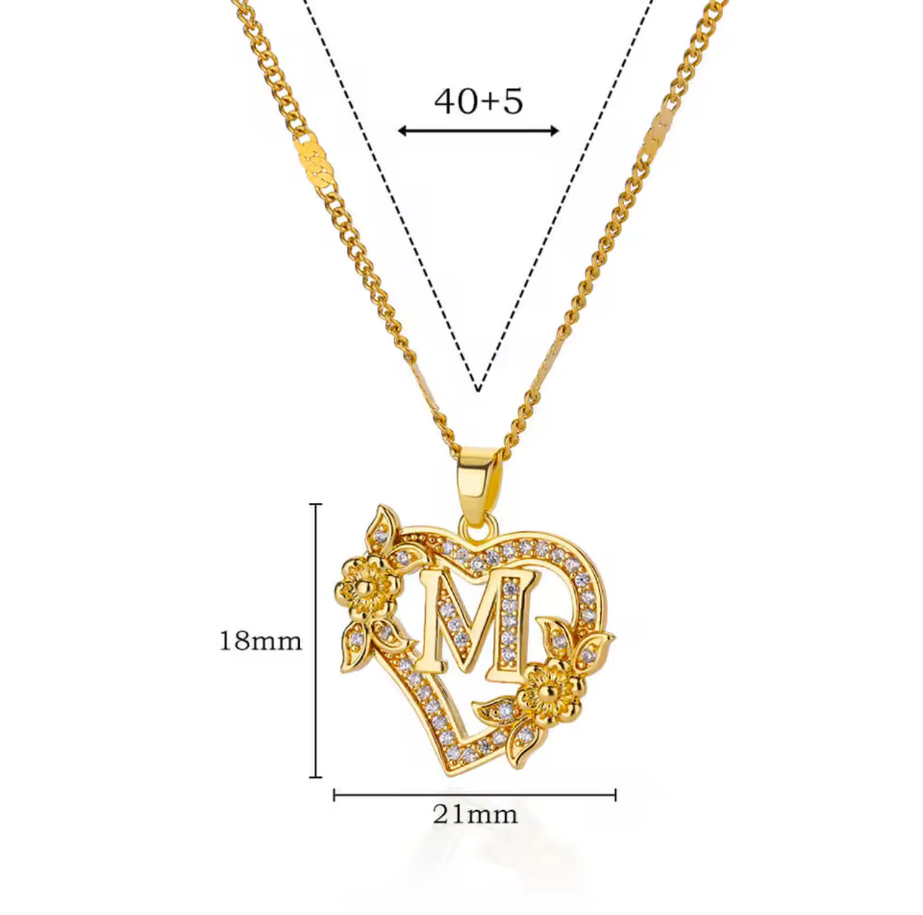 Collar letras - TOP | 🛡️Acero inoxidable