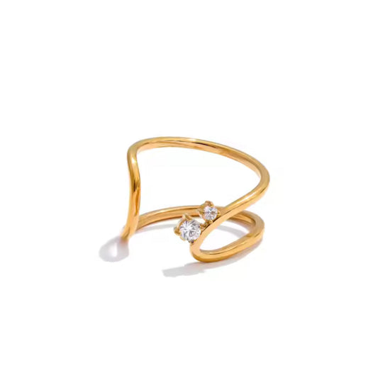 Anillo - PREMIUM | ✨Chapado en oro PVD 18K | 💦 Waterproof