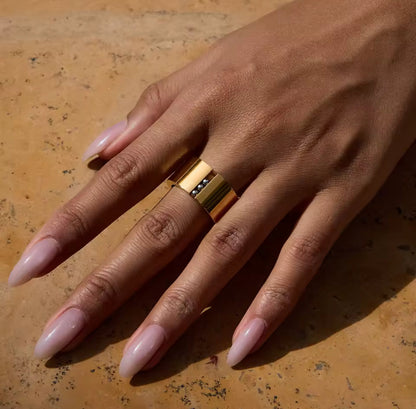 Anillo - PREMIUM | ✨Chapado en oro PVD 18K | 💦 Waterproof