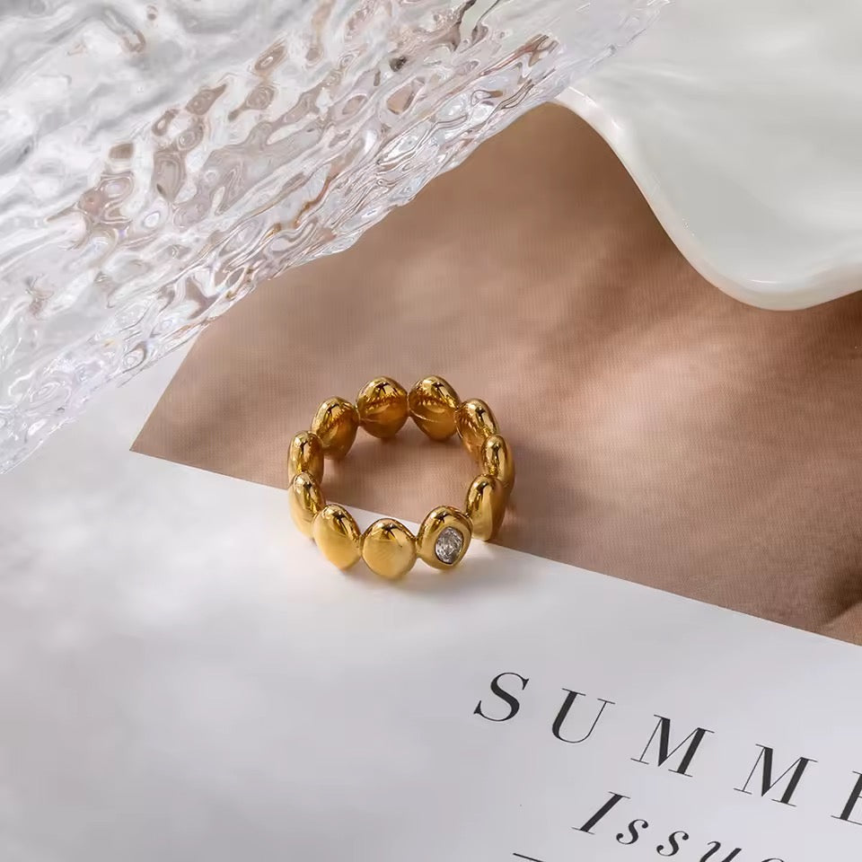 Anillo - PREMIUM | ✨Chapado en oro PVD 18K | 💦 Waterproof