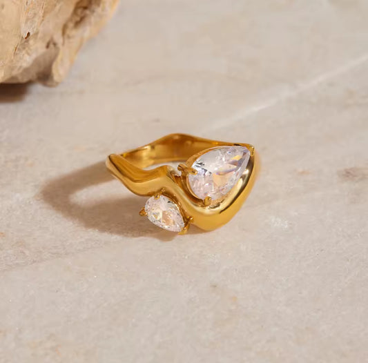 Anillo - PREMIUM | ✨Chapado en oro PVD 18K | 💦 Waterproof