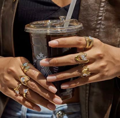 Anillo - PREMIUM | ✨Chapado en oro PVD 18K | 💦 Waterproof