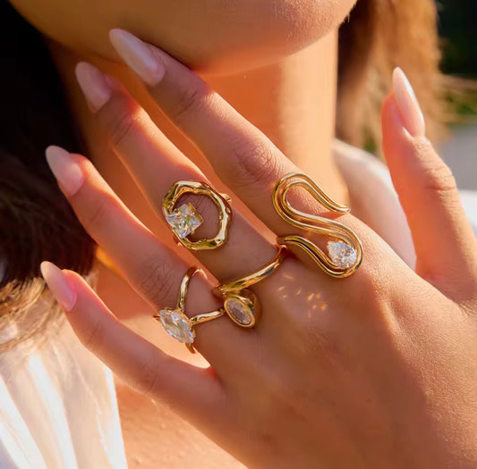 Anillo - PREMIUM | ✨Chapado en oro PVD 18K | 💦 Waterproof