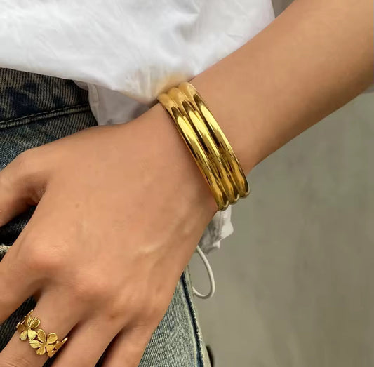 Brazalete - PREMIUM | ✨Chapado en oro PVD 18K | 💦 Waterproof